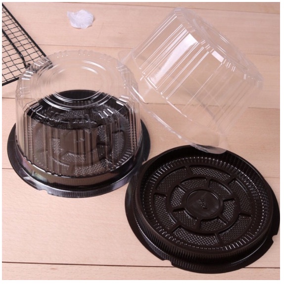 Set 50c Hộp Tròn Đáy Đen Đựng Bánh A016 -