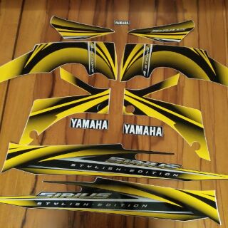 Bộ tem Yamaha Sirius màu vàng đen 2012