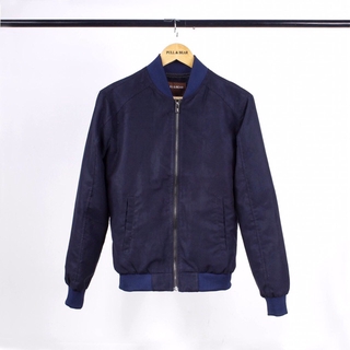 Áo khoác bomber da lộn Pull&Bear vnxk
