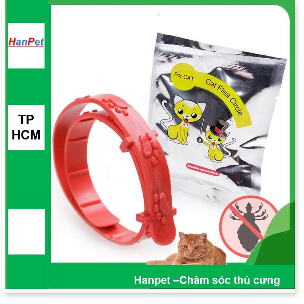 LN HP - Vòng chống rận Hanpet 19k chống ve bọ chét hiệu quả 4 tháng cho chó mèo thú cưng vòng đeo cổ chống ve rận