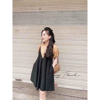 váy yếm xòe hót