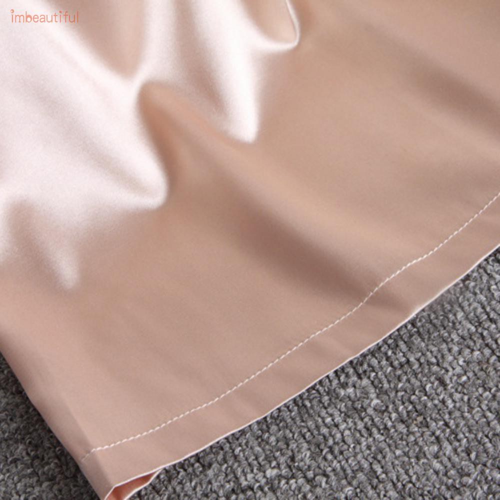 Quần short mặc ngủ vải lụa bóng lưng thun dành cho nam