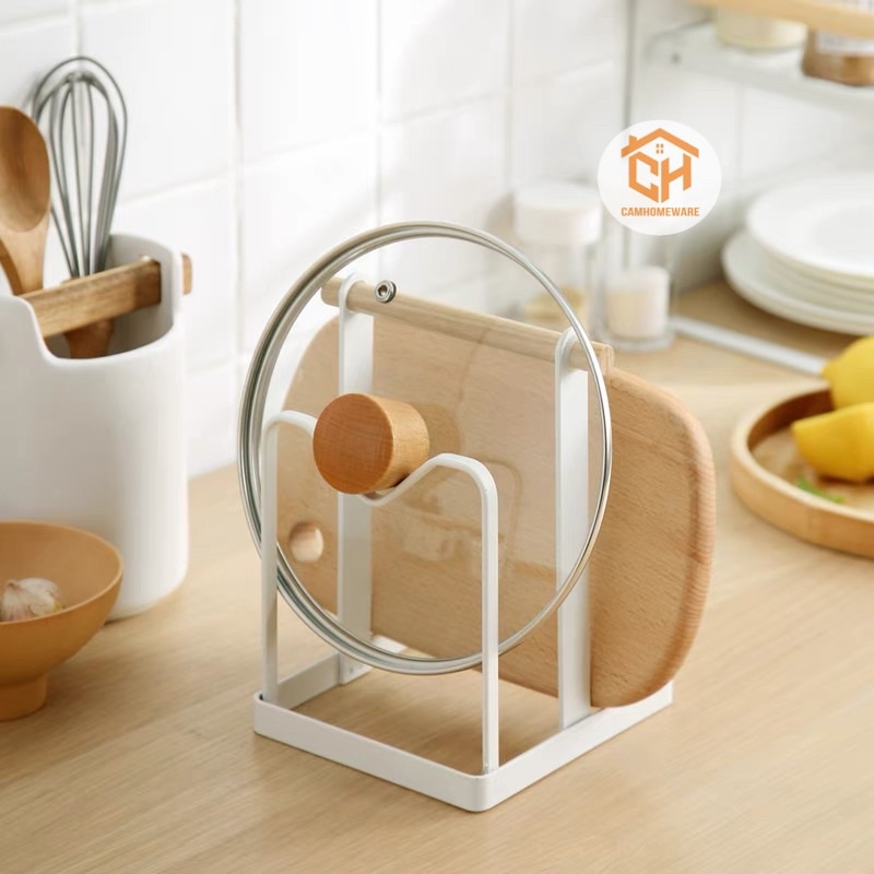 Giá Cài Vung Inox Sơn Tĩnh Điện, Giá Inox Để Bàn Nhà Bếp Siêu Tiện Lợi