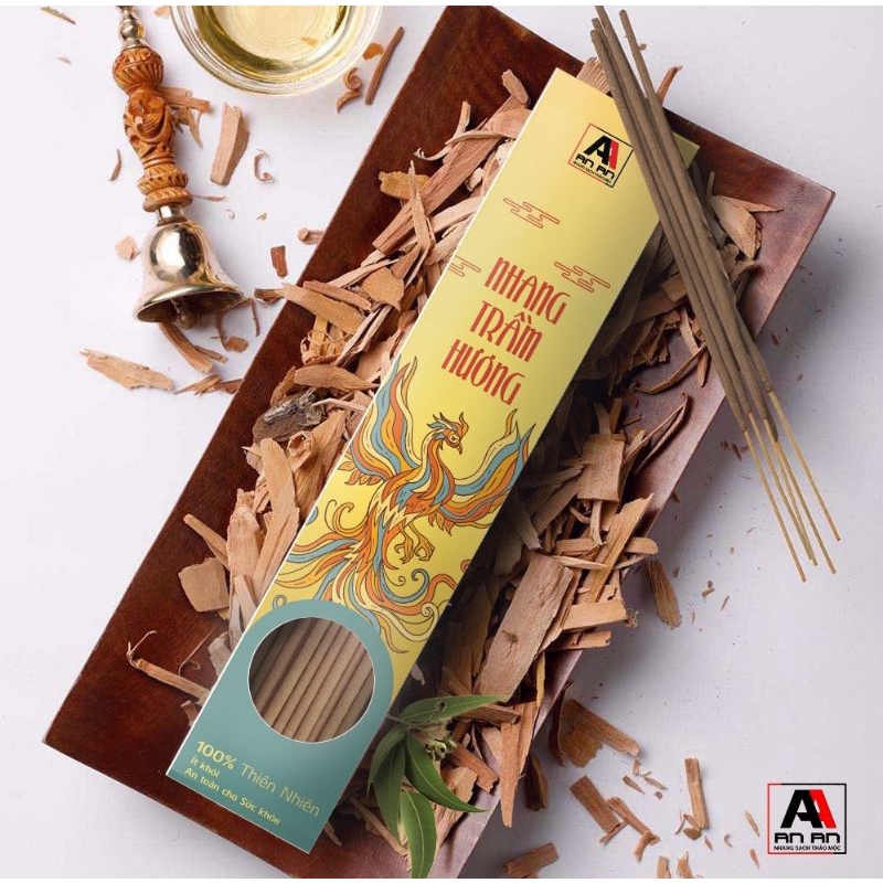 Nhang không hóa chất thảo mộc An An hương trầm hương, hộp ~100 cây
