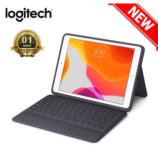 Bàn Phím Logitech Rugged Folio Dành Cho IPad Gen 7 10.2 inch- Chống Nước, Chống Sốc - Hàng Chính Hãng