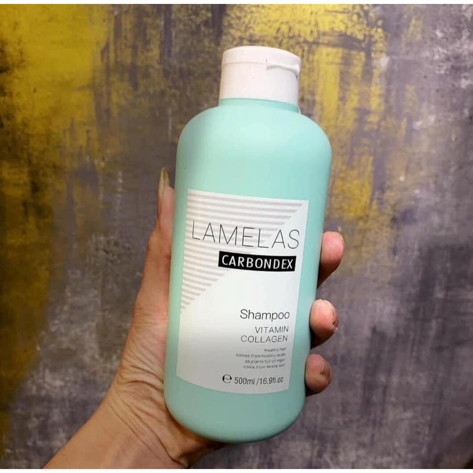 Cặp Gội Xả Phục Hồi Tóc, Siêu Lưu Hương LAMELAS CARBONDEX 500ml