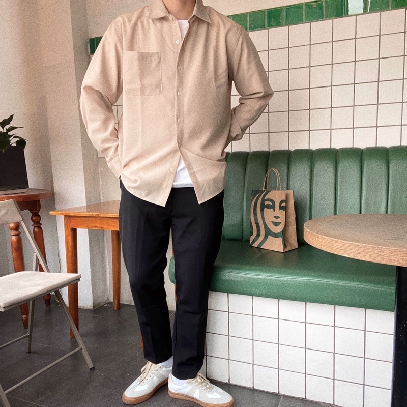 Quần tây baggy ống côn 9 tấc nam vải kaki - DAILY PANTS.