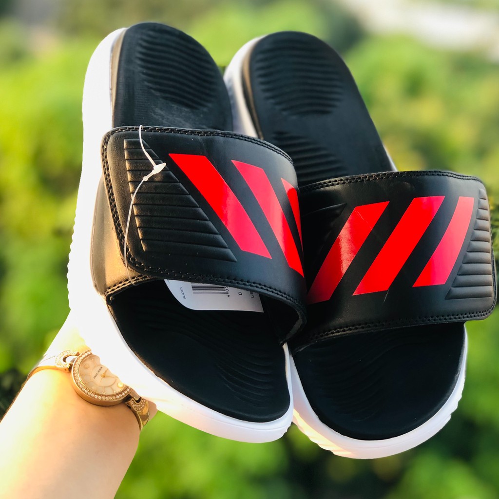 Dép Alphabounce adidas QC ❤️FREESHIP + FullBox❤️ quai ngang nam nữ 3 sọc chất xịn đủ màu