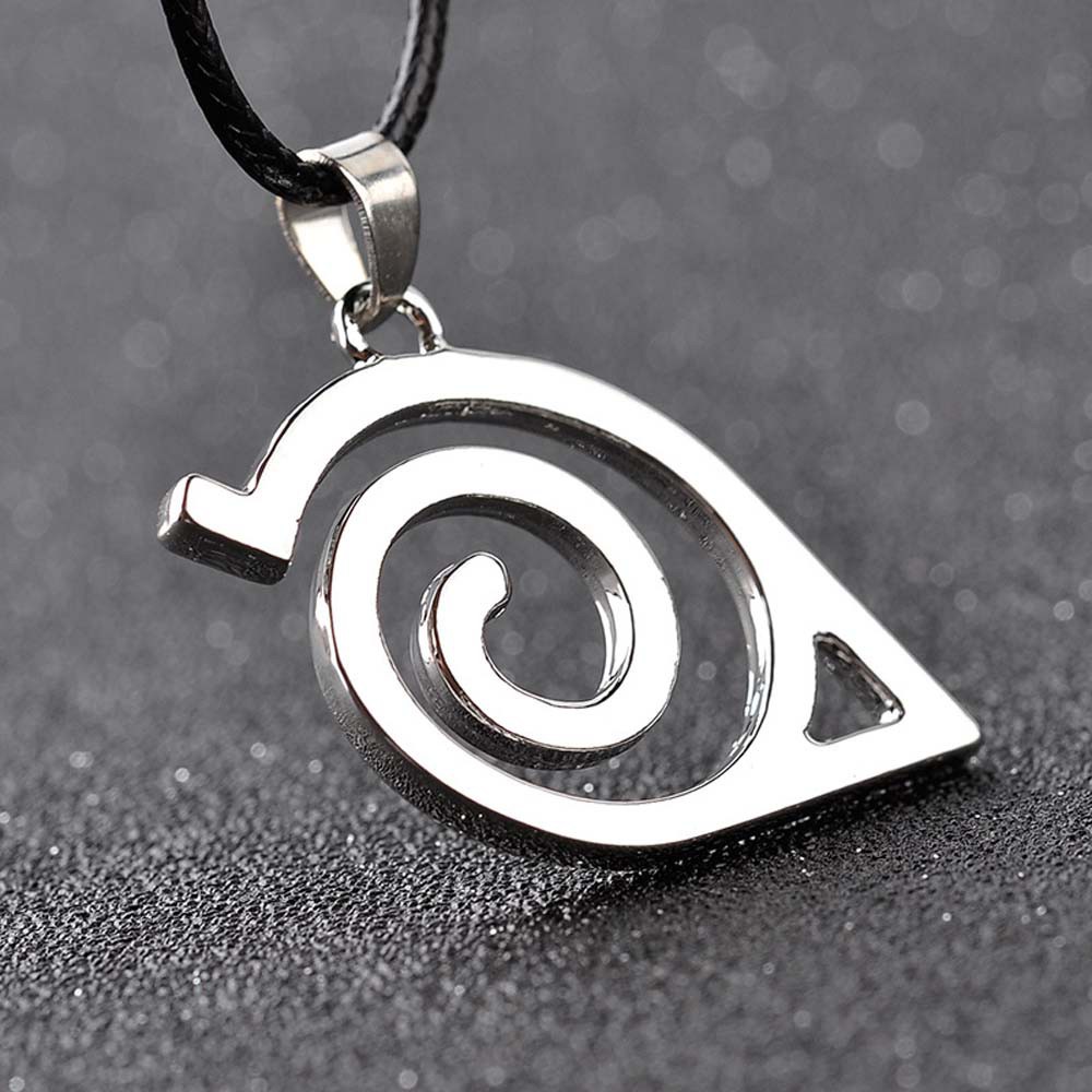 JARRED Metal Pendant Necklace Japanese Anime Cosplay Props Anime NARUTO Gift Kakashi Leaf Village Konoha Jewelry Unisex Uzumaki Naruto Uchiha Itachi Symbol Logo/Multicolor