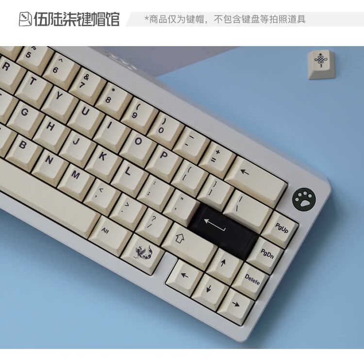 Keycap National Retro Cherry profile in dyesub 143 nút cho bàn phím cơ layout 61/64/68/75/84/87/96/980/100/104/108