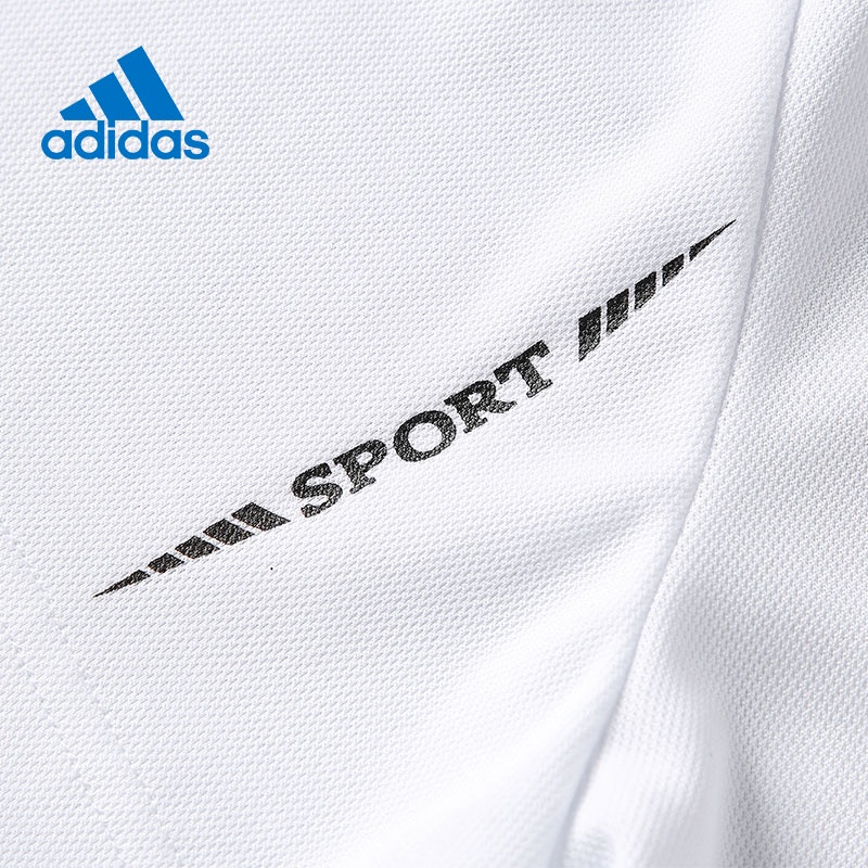Adidas Bộ Áo Thun Ngắn Tay + Quần Short Thể Thao Trơn Màu Thấm Hút Mồ Hôi Thời Trang Mùa Hè Dành Cho Nam