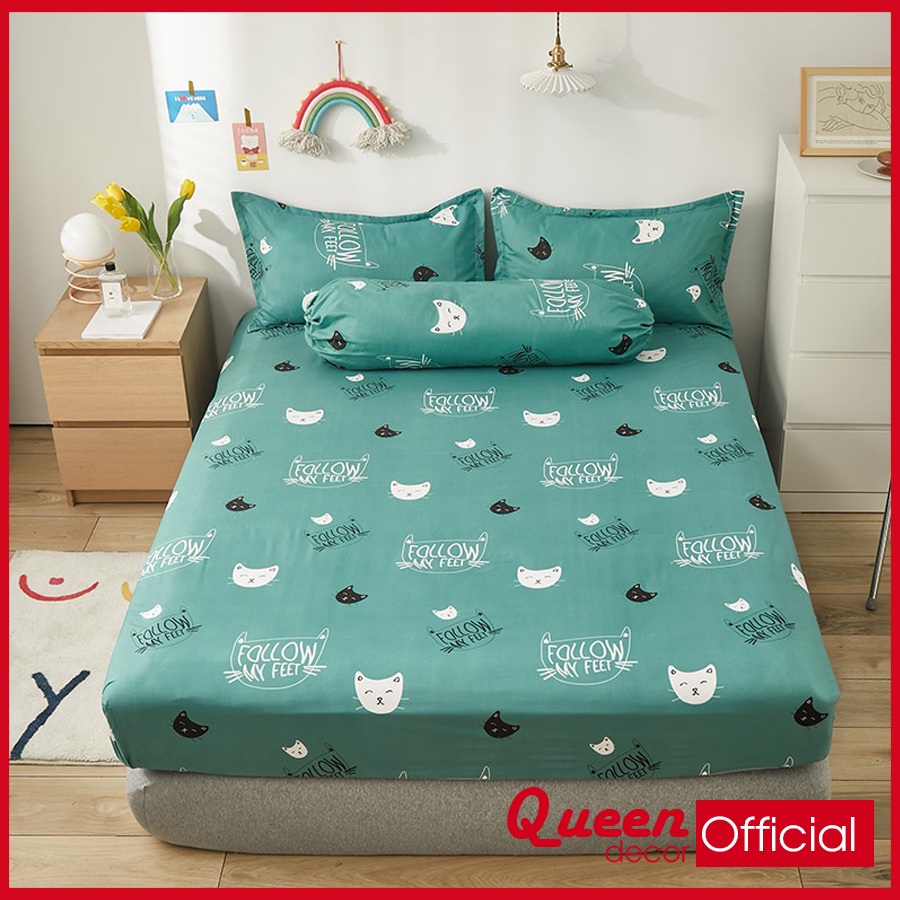 Ga Giường Cotton Poly, Drap Trải Nệm M2 M6 M8 Mẫu Tùy Chọn - Queen Decor | BigBuy360 - bigbuy360.vn