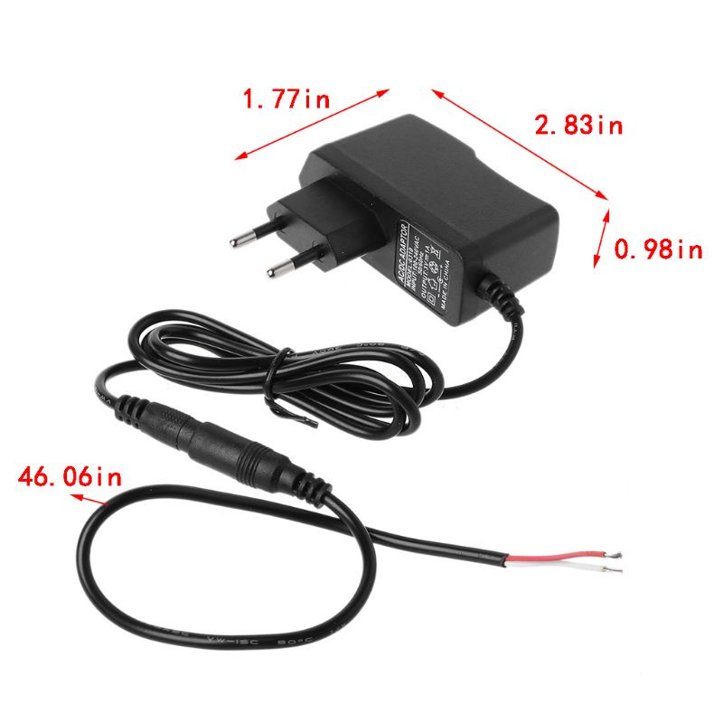 Bộ Chuyển Đổi Nguồn Điện 5 5mmx2 1mm AC 100-240V Sang DC 3V 1A Cho Đồng Hồ Điều Khiển Từ Xa