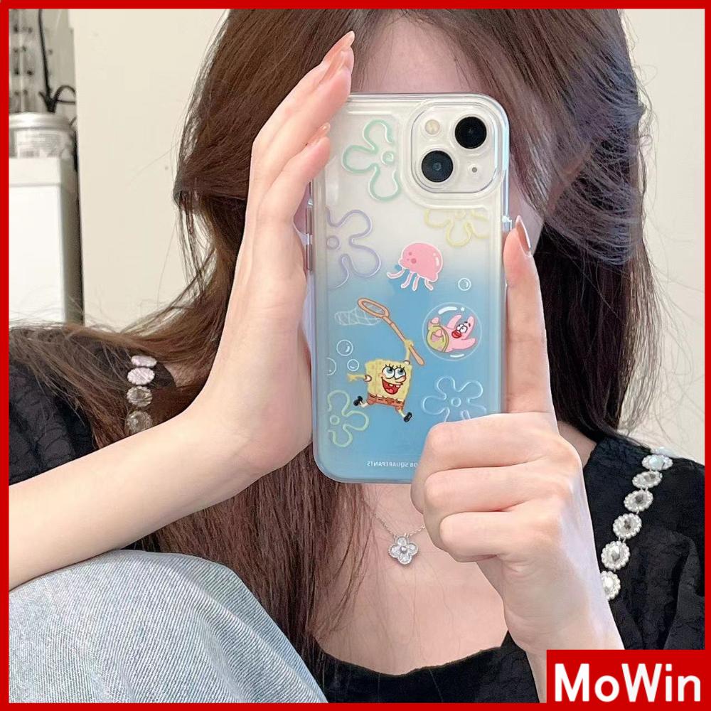 iPhone Case Silicone Soft Case Clear Case Thickened Shockproof Protection Camera Metal Button Cartoon Cute Compatible For iPhone 11 Pro Max 13 Pro Max 12 Pro Max 7Plus xr XS Max
