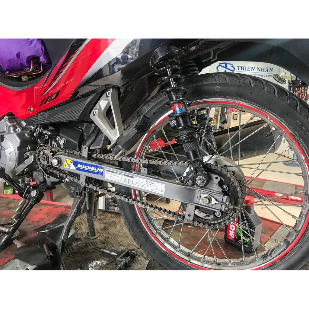 Phuộc giảm sóc YSS Wave/Future/Dream/Axelo/Viva/Xbike/Blade Hybrid DTG Plus (Đen)