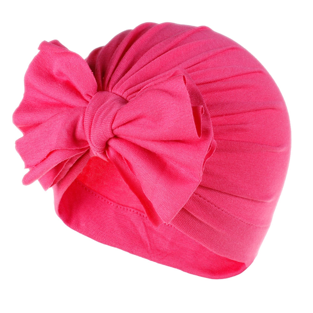 Mũ turban Ấn Độ bằng vải cotton mềm thắt nơ cho bé sơ sinh