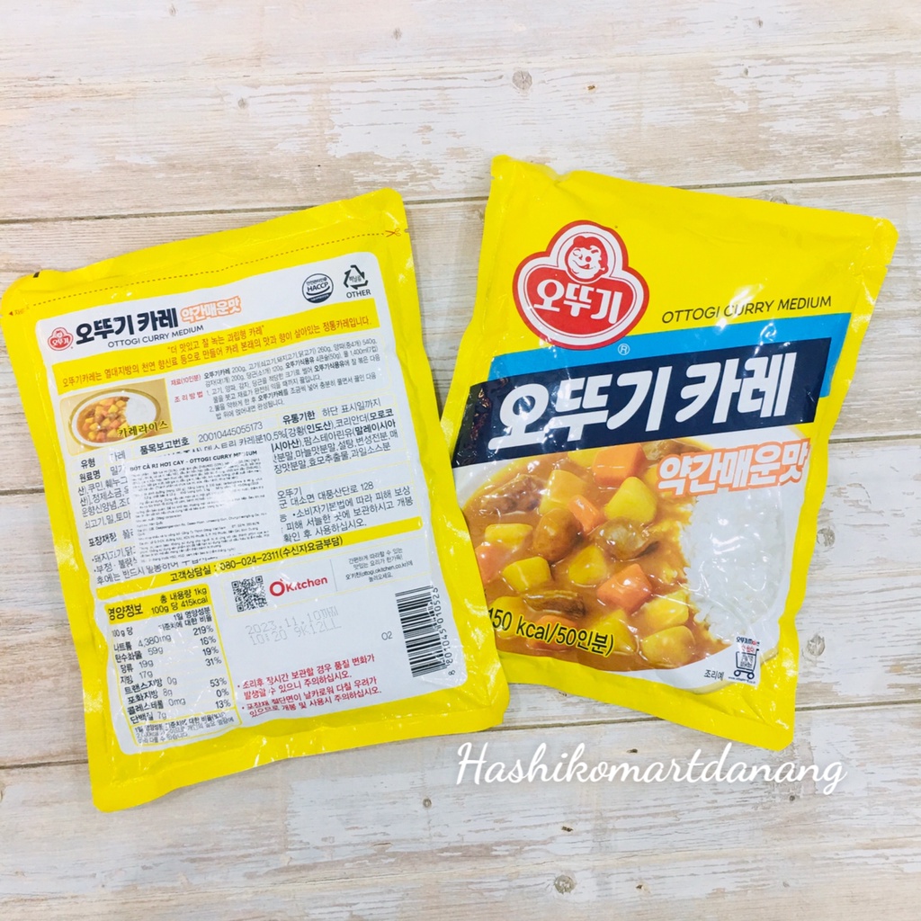Bột cà ri hơi cay Ottogi  Hàn Quốc 1kg