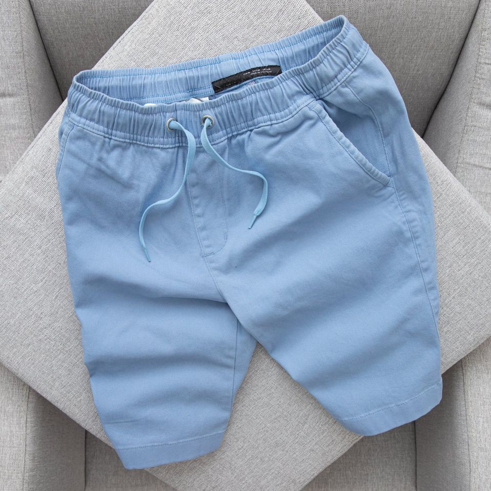 Quần kaki lưng thun basic co giãn 4 chiều Xanh QKK02 -  Mengo