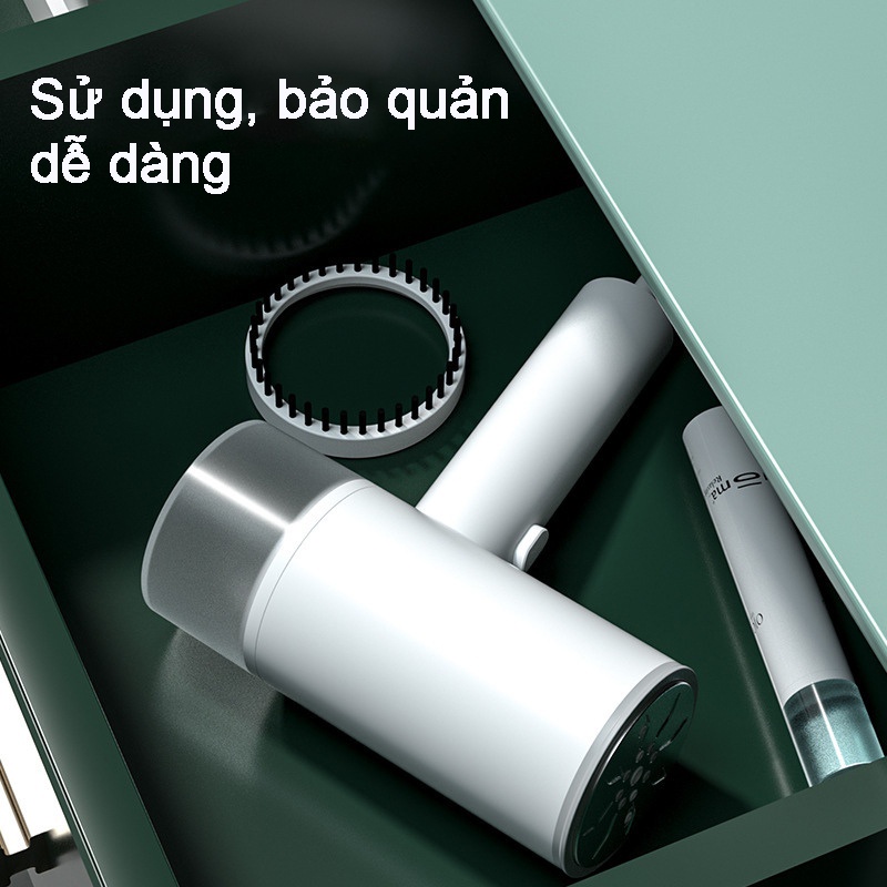 Bàn là hơi nước cầm tay công suất lớn 1200W, bàn ủi hơi cầm tay dung tích bình chứa nước 200ml, bàn là màu trắng sang