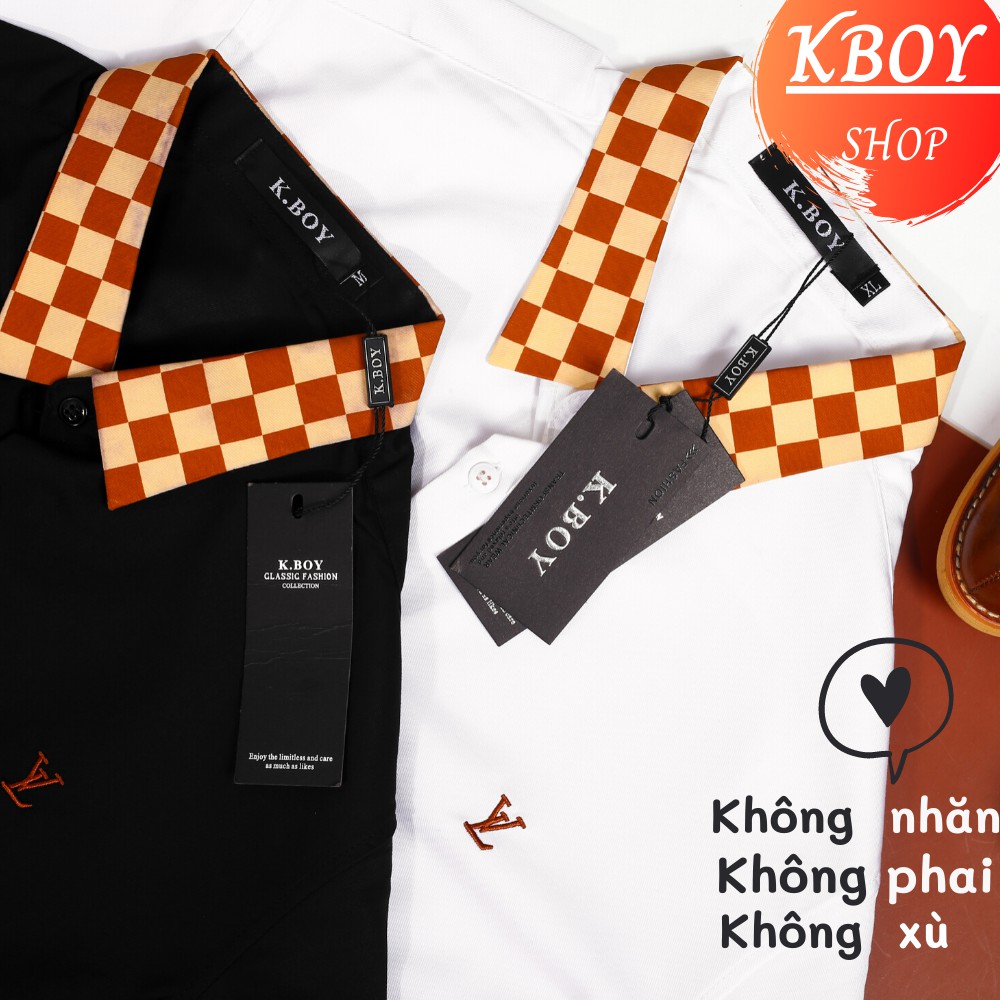 Áo sơ mi nam cổ bẻ caro ĐEN/TRẮNG coton co giãn mềm mịn, chống nhăn, xù thích hợp cho công sở, dự tiệc - 6501 | BigBuy360 - bigbuy360.vn