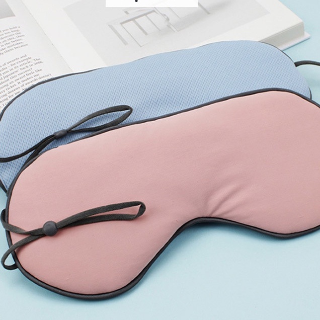 Bịt mắt vải mềm mại thư giãn, bịt mắt cute khổ lớn tiện lợi cho du lịch, văn phòng, học sinh