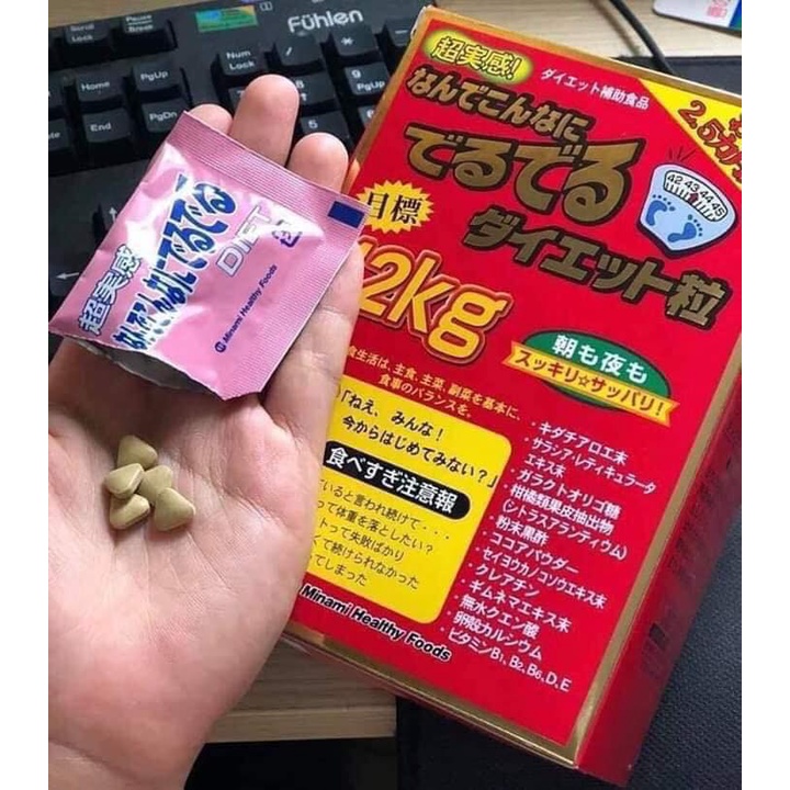 Viên Uống Giảm Cân Minami Deru Deru Diet Nhật Bản Chính Hãng