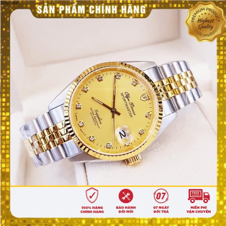 Đồng hồ nam Cao Cấp Olym Pianus OP89322 Máy cơ Size 40mm - Cọc Đá