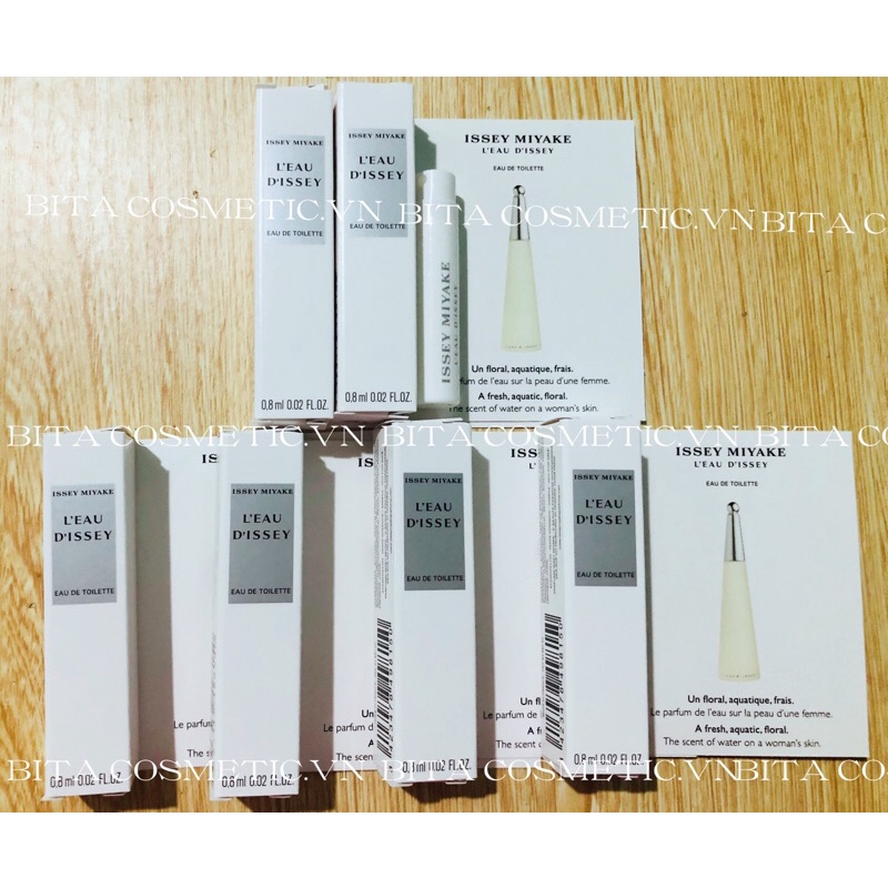 Vial Nước hoa 𝐈𝐬𝐬𝐞𝐲 𝐌𝐢𝐲𝐚𝐤𝐞 L’Eau D’Issey Eau De Toilette 1ml