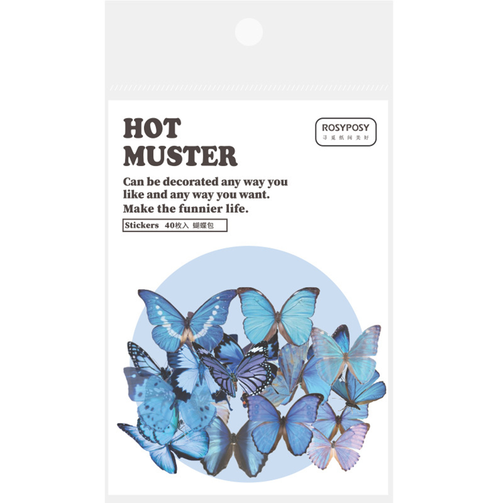 Set 40 miếng dán trang trí nhiều màu họa tiết