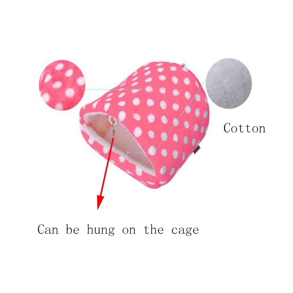 Giường ngủ bằng vải bông mềm ấm áp thoải mái cho chuột hamster/sóc/chuột hamster