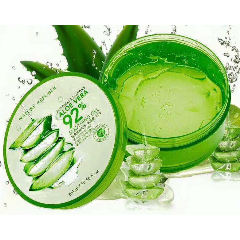 Kem dưỡng Nature Republic Soothing & Moisture Aloe Vera 92% Soothing Gel (Jar) 300ml -  Từ Hảo