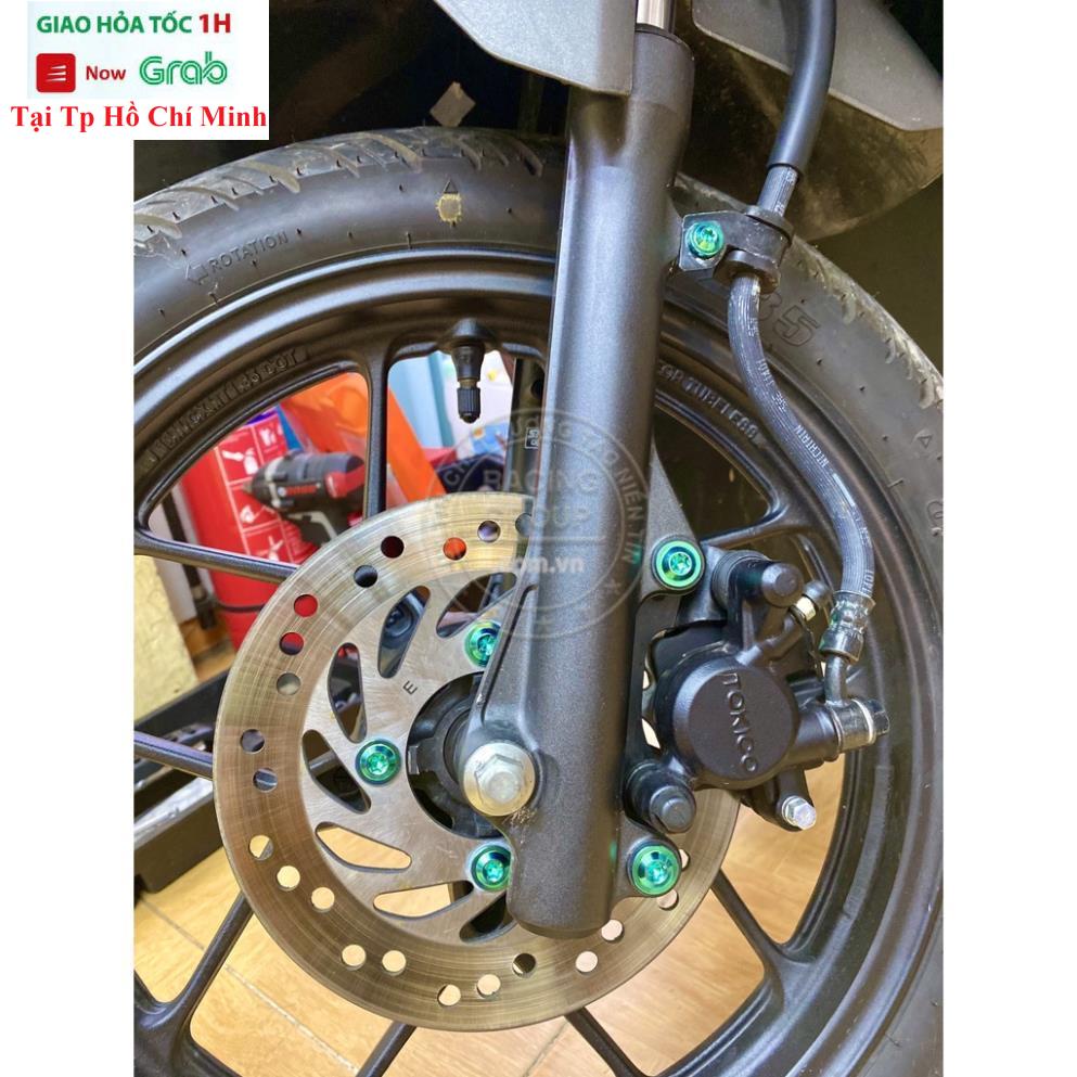 Ốc Đĩa Titan Gr5 6li15 Dù Mỏng Gắn Đĩa VARIO CLICK 150cc , AB 2020 2021 ... (giá 1 con)