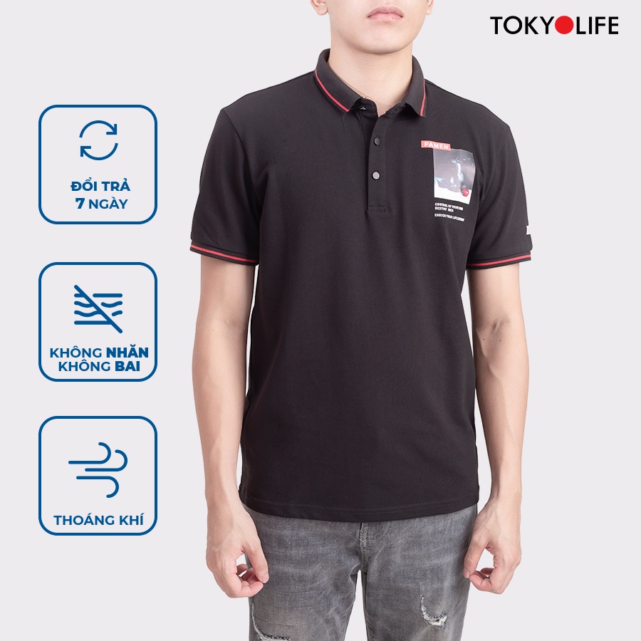 Áo Polo Nam Cotton Cao Cấp, Basic Sang Trọng Lịch Lãm TOKYOLIFE E7POL007G