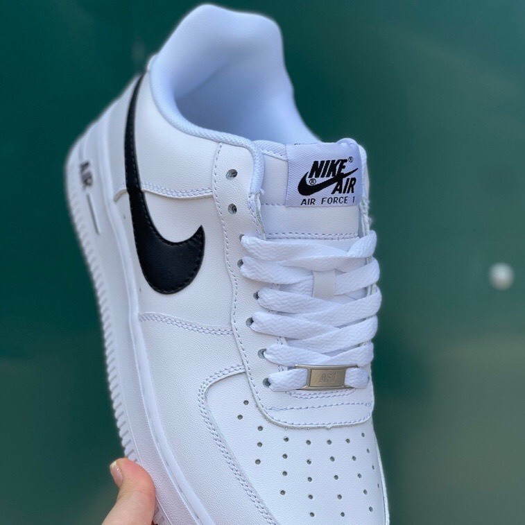 Giày_Nike Trắng vệt đen Air Force 1, giày thể thao nike_Af1 white black nam nữ Hàng Đẹp Full Box Bill 2022