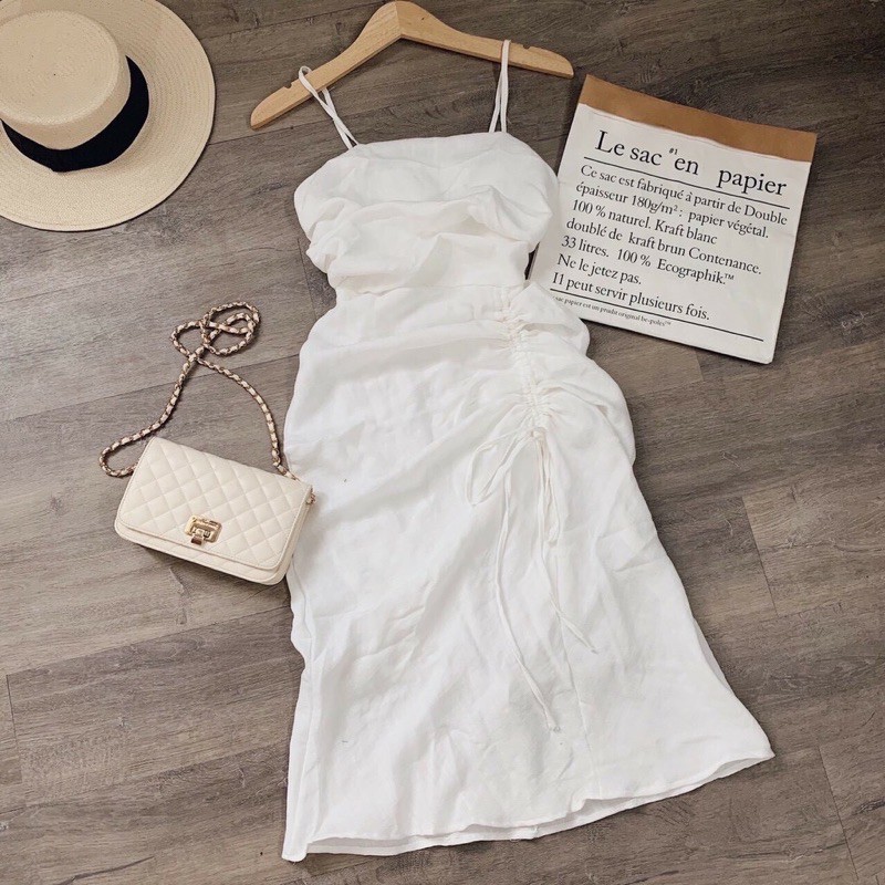 Váy 2 dây rút hông