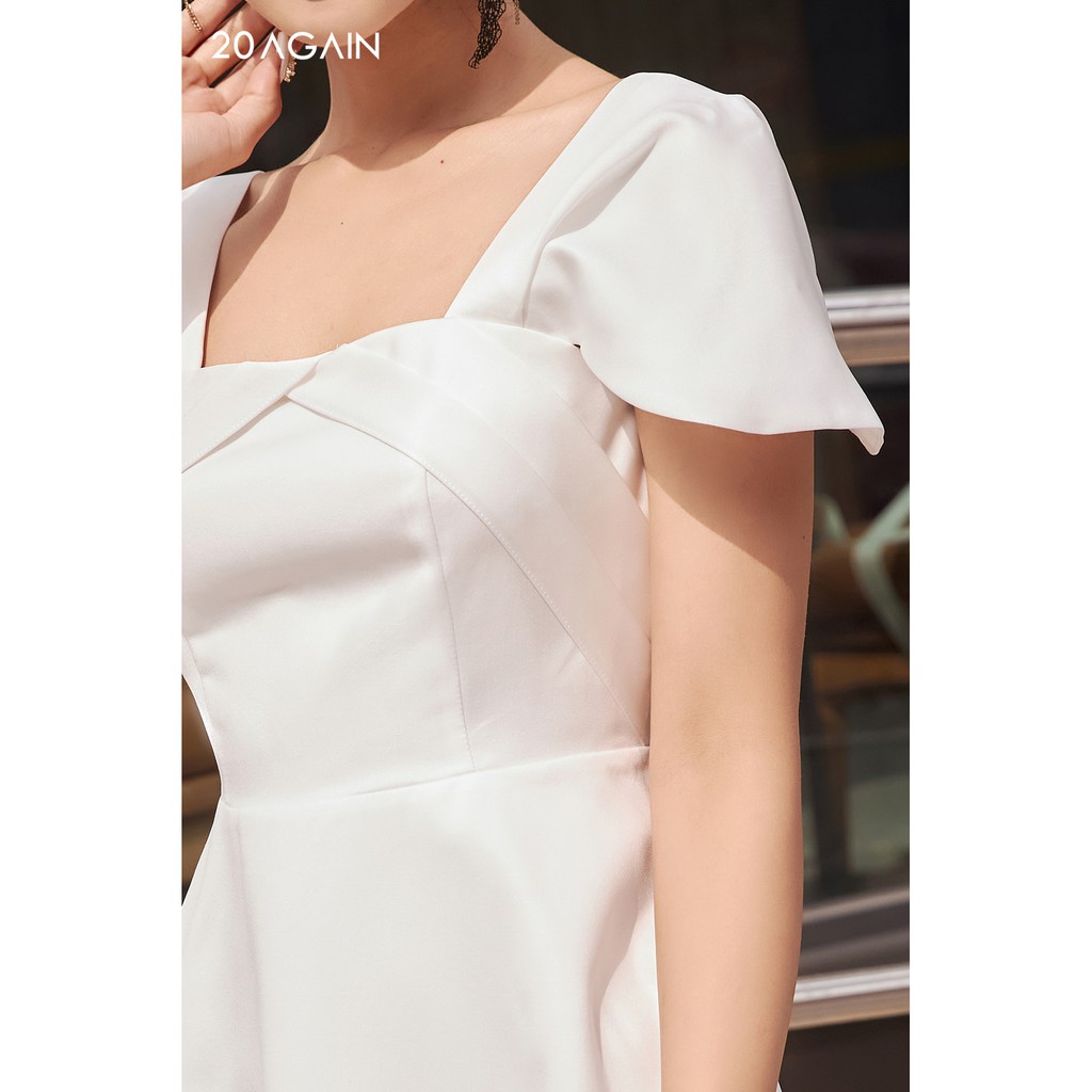 Đầm Xòe Xoắn Nơ Ngực 20AGAIN DEA1203 | BigBuy360 - bigbuy360.vn