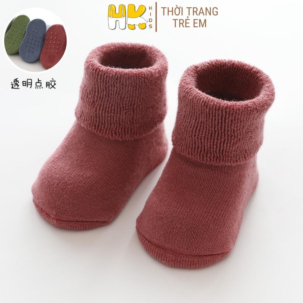 Tất chân siêu dày cho bé NEMOKIDS, chất len xù mềm mịn và rất dày dặn, Size cho bé sơ sinh đến 3 tuổi - HK KIDS