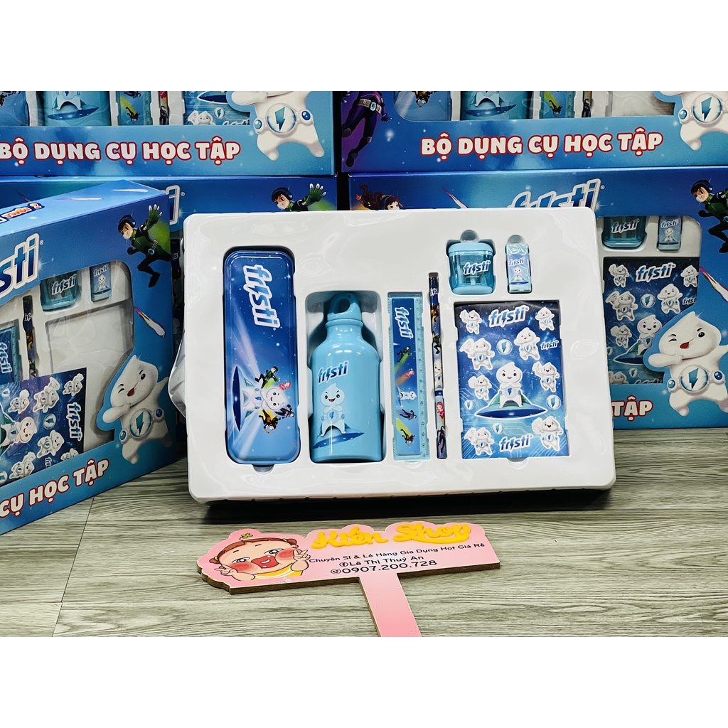 Bộ dụng cụ học tập 7 MÓN cho bé - HKM Sữa Fristi, DỤNG CỤ CTUE, DỄ THƯƠNG"