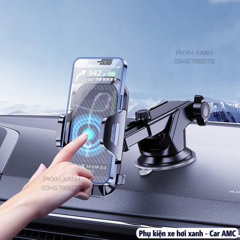 Giá Đỡ Điện Thoại Trên Ô Tô Cao Cấp , Kẹp Điện Thoại Xe Hơi Gắn Kính , Taplo Và Lỗ Thông Gió