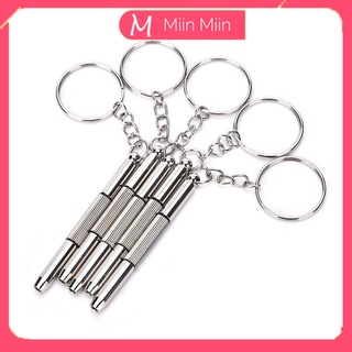 Tua vít sửa kính 2 đầu - Móc khóa đa năng phối đầu tôvít đa dụng
