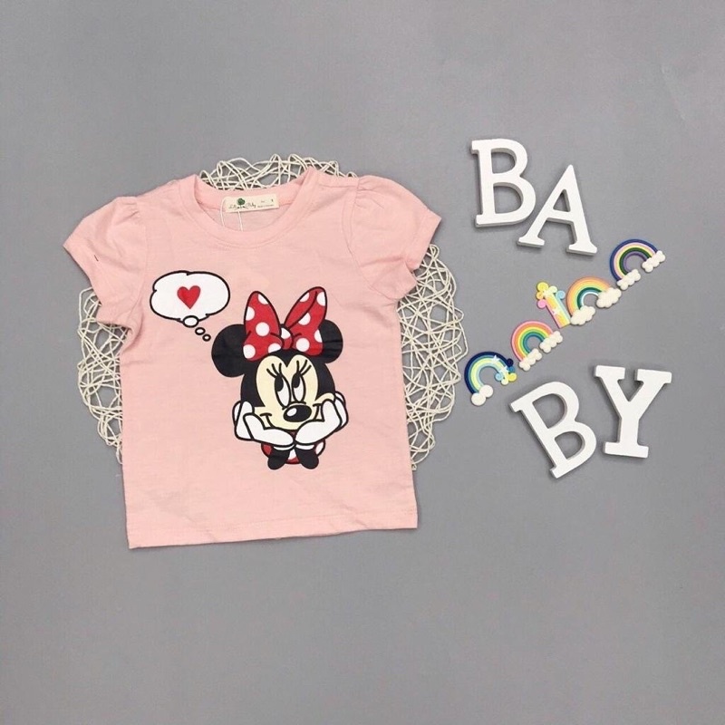 Áo thun cho bé gái size 1-5 tuổi, áo phông bé gái chất cotton mềm mát - SUNKIDS1