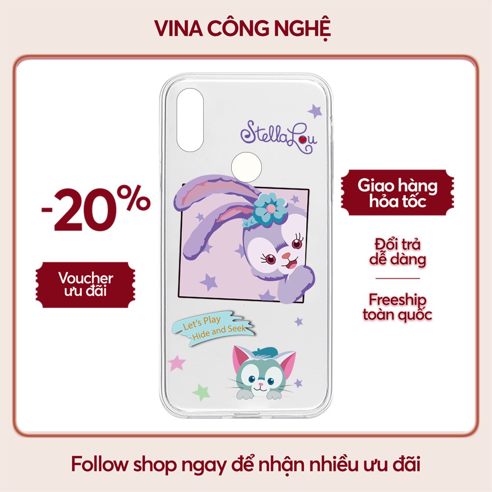 Ốp lưng Vsmart Joy 3/Joy 4/Bee 3/Star 3/Aris/....dẻo trong in hình Gấu Duffy