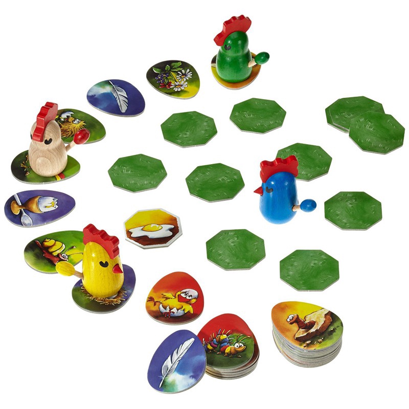 Chicken Cha Bộ Đồ Chơi Board Game Gà Đẻ Trứng Vui Nhộn 2-4 Người