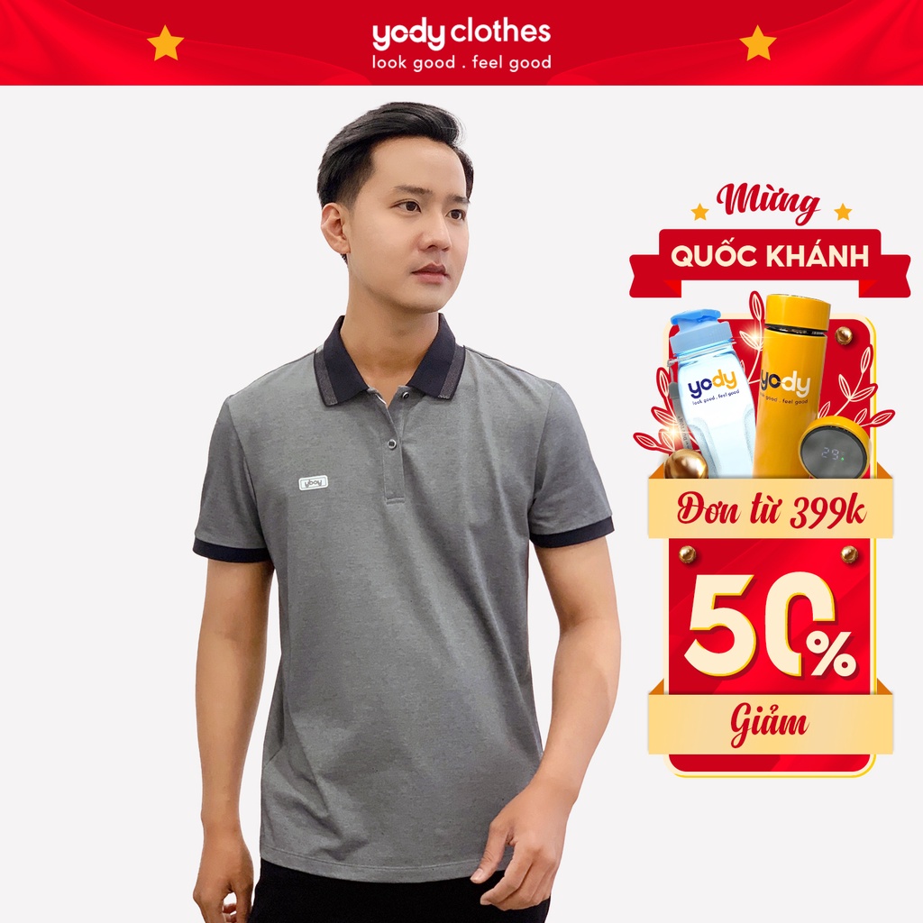 Áo thun polo nam YODY cổ bẻ vải cá sấu cotton cao cấp thoáng mát APM3299 (màu mới 2022)