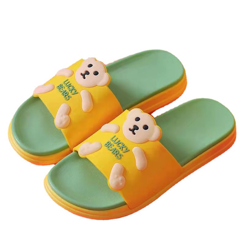 Dép Quai Ngang In Hình Gấu Hoạt Hình Phong Cách Hàn Quốc Thời Trang Mùa Hè Cho Nữ 2022 CHZK026