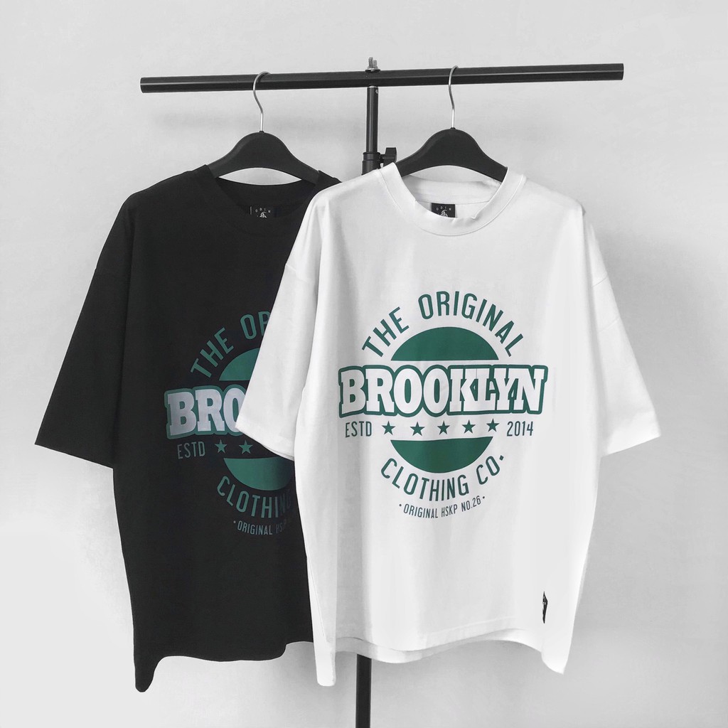Áo phông Oversize Brooklyn, JACKLANE, Áo cộc tay Unisex Jack Lane | BigBuy360 - bigbuy360.vn