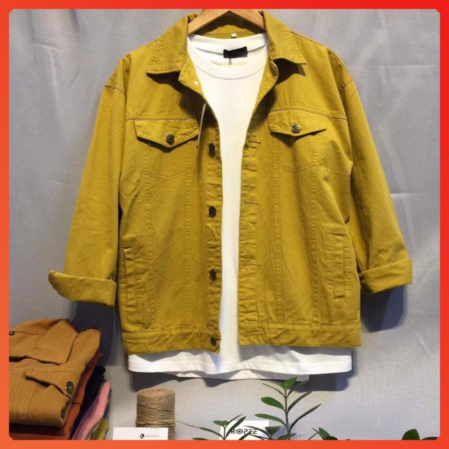 ÁO KHOÁC KAKI JEAN NAM ĐẸP THỜI TRANG MỚI NHẤT