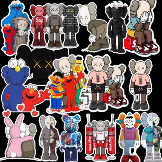 SET BỘ STICKER KAWS HOT TREND SIÊU CHẤT DÁN TRANG TRÍ ĐT LAPTOP VALI TƯỜNG TỦ KỆ MŨ BẢO HIỂM XE MÁY NOTEBOOK