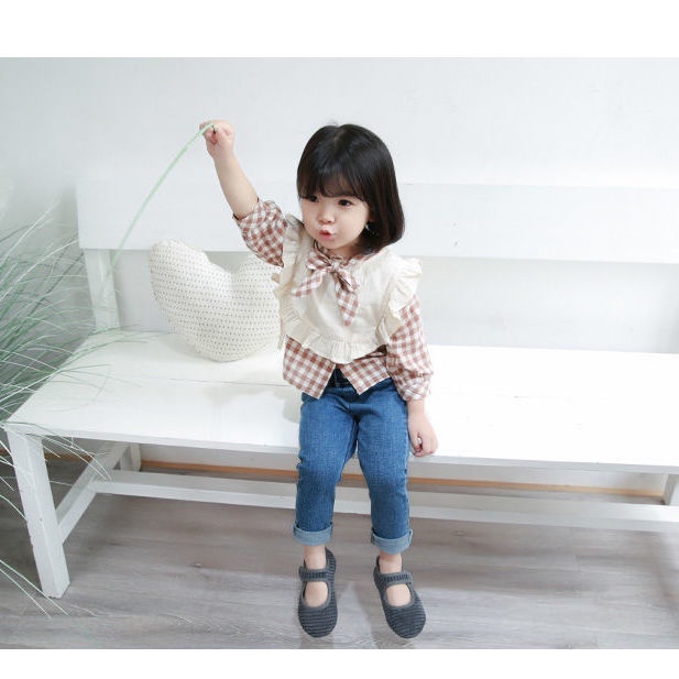 Quần Jean Dài Thời Trang Thu Đông Xinh Xắn Cho Bé Gái,Quần bò jean mềm, dáng suông bé gái từ 1-2-3-4-5-6-7-8 tuổi