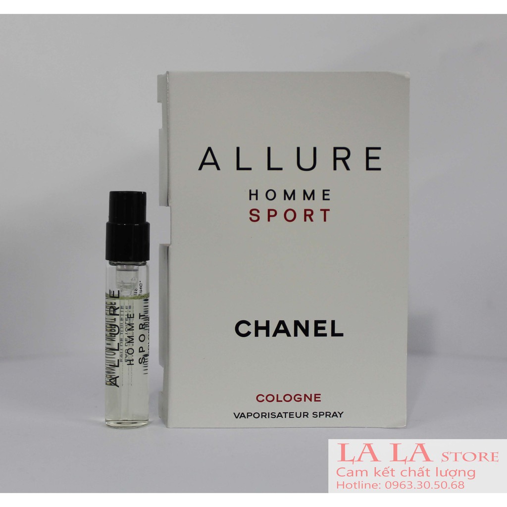 [ Vial chính hãng ] nước hoa Chanel Allure Homme Sport, Sport Cologne 1.5ml